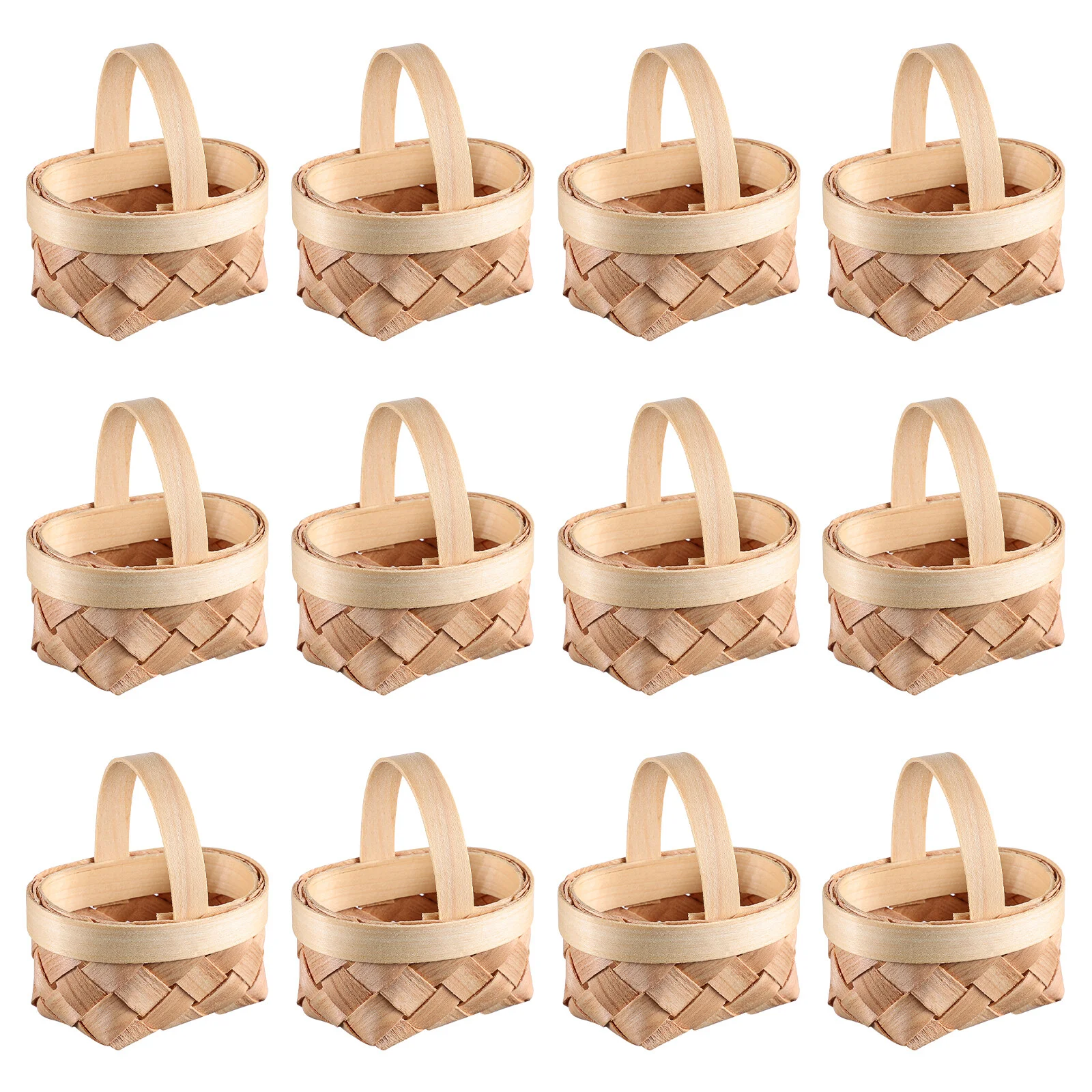 

Wicker Basket Small Gift Baskets Mini Wood Tiny Party Favors Wooden Candy Woven