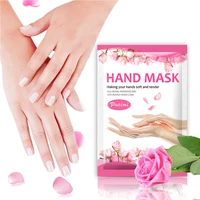1 pair spa rose hand mask moisturizing whitening beauty gloves dead skin callus remove exfoliating peeling hand care glove mask
