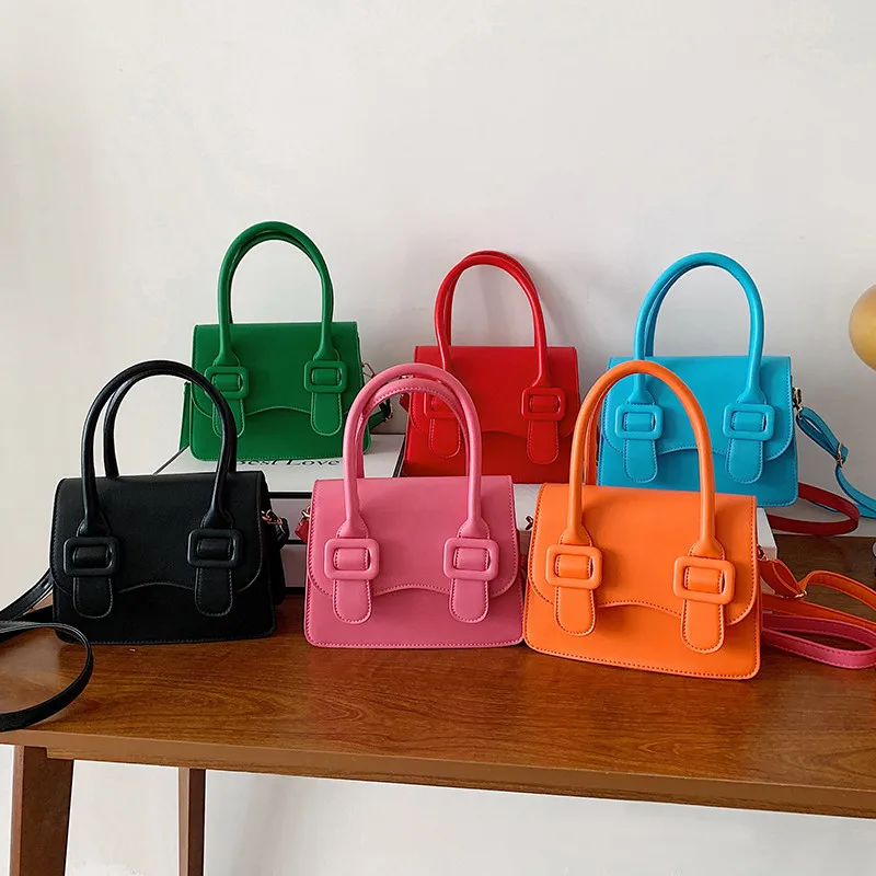 

2022 Summer New Women's Bags Fashion Candy Color High-Quality Women's Handbags Outdoor One Shoulder Diagonal Handbag