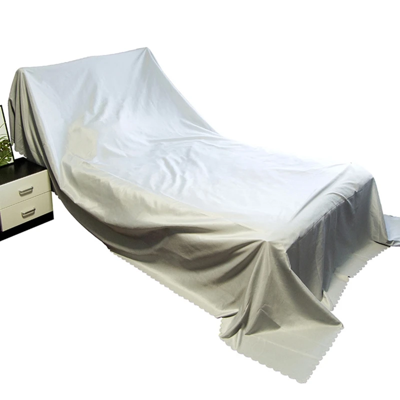 

All Purpose Ployester Drop Cloth for Floor & Furniture Protection Washable Gray Ployester Sheeting Drop Cloths
