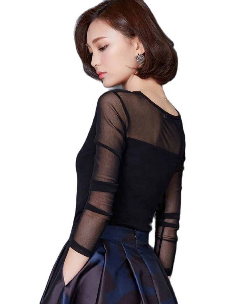 Блузка женская демисезонная кружевная красная черная синяя