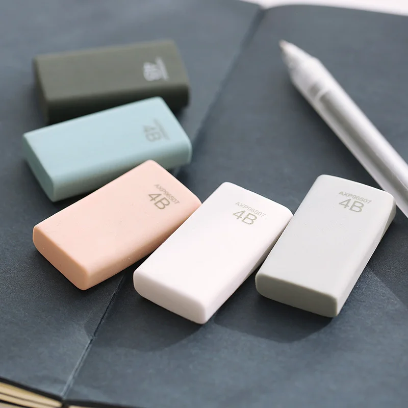 

4B Art Eraser Korean Stationery Sketch Pencil Eraser Clean Rubber Erasers for Students Office School Supplies Random Color