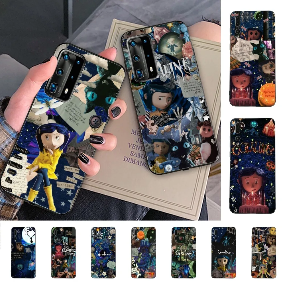 Anime C-coraline Phone Case For Huawei P 8 9 10 20 30 40 50 Pro Lite Psmart Honor 70 Mate 20lite