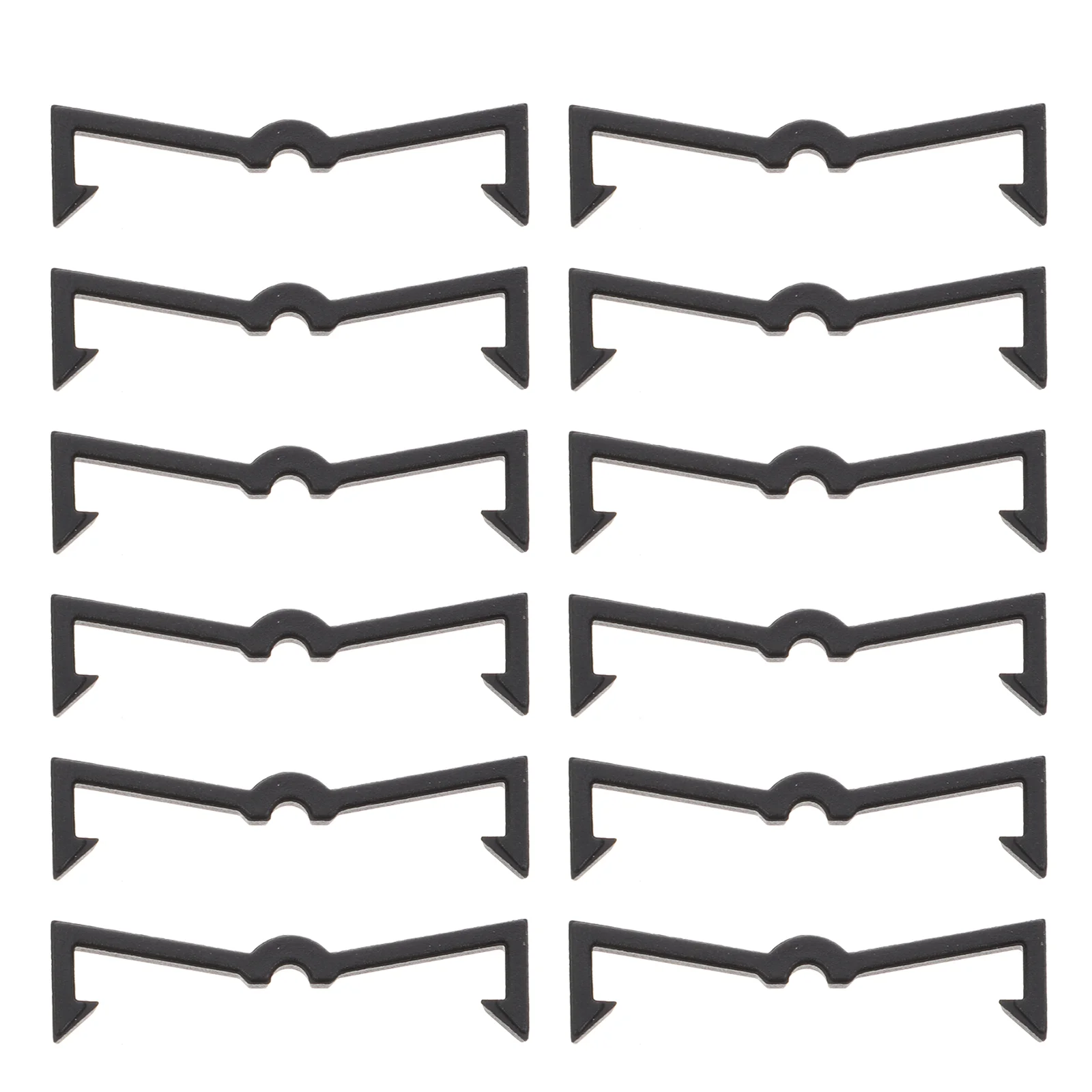

100 Pcs Hook Fastening Buckle Plastic Pegboard Display Organizer Heavy Duty Hanger Key Locks Black Hangers Clothes