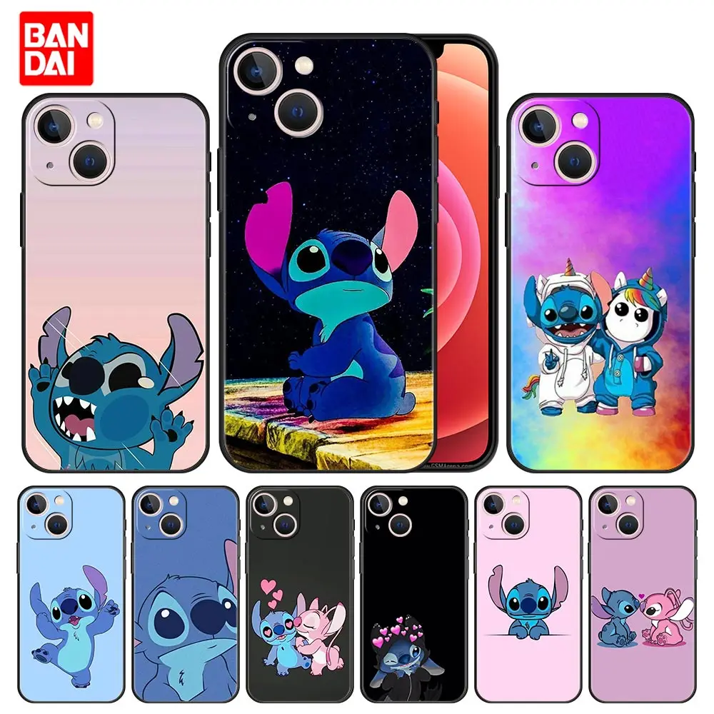 

Cover Case for iPhone 11 12 13 Pro Max SE 2020 11pro 12pro 13pro Mini Soft Capa Armor Funda Cell Fashion Cute Cartoon Stitch