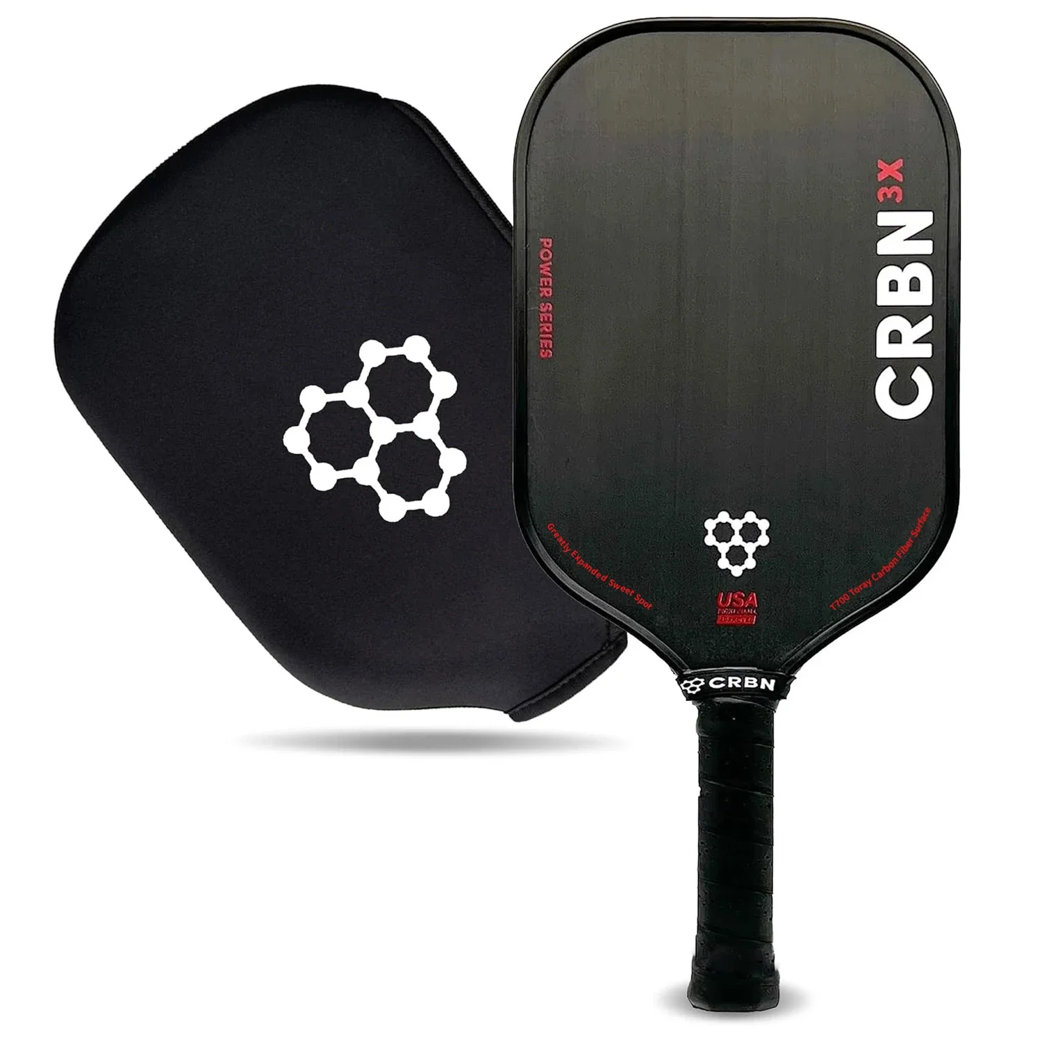 CRBN X Series Power Pickleball Paddle — из углеродного волокна с инъектированными краями