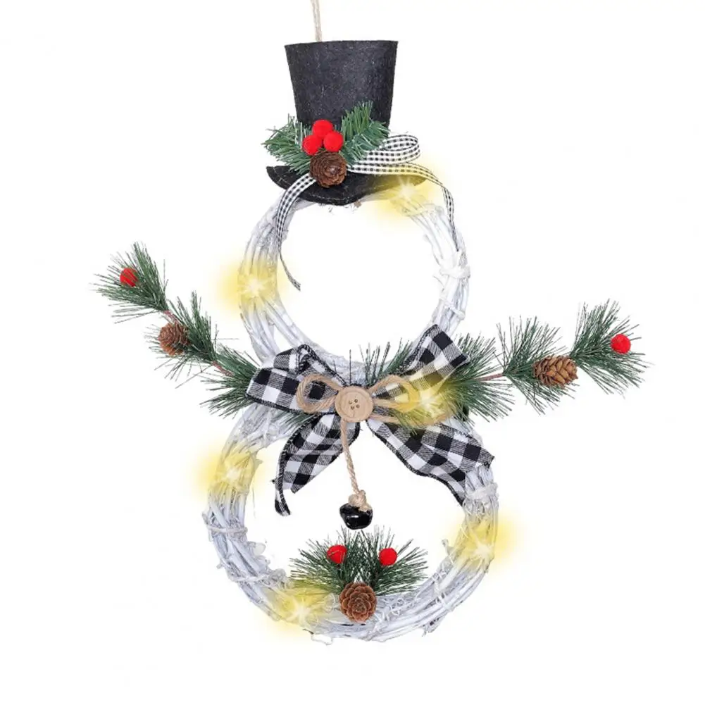 

Wall Decor Long-lasting Xmas Party Decor Snowman Wreath for Festival