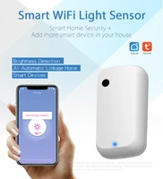 tuya zigbee wifi light sensor smart illumination sensor brightness detector linkage control sensor working with smart life app
