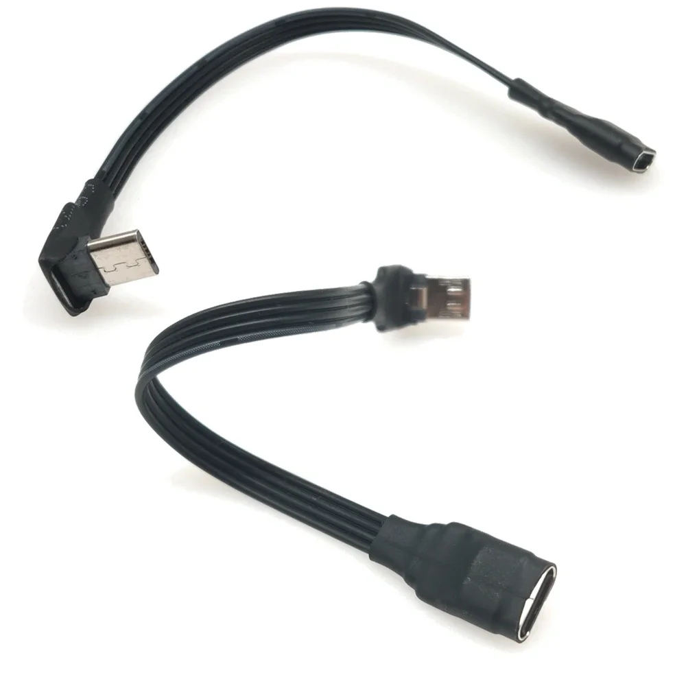Micro USB/Mimi/Type-C/B plug with an angle of over 2m and 1m to USB-C Type-C female data transmission expansion charging synchro