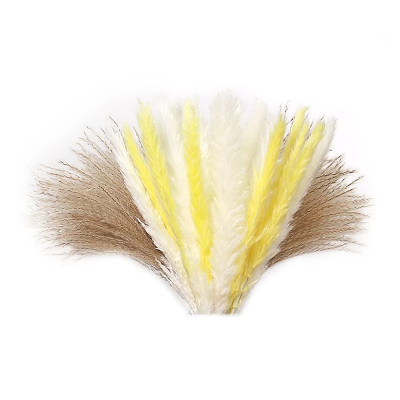 

60Pcs Natural Dried Pampas Grass Decorations - For Floral Arrangements, Home Decor, Boho Weddings, Parties