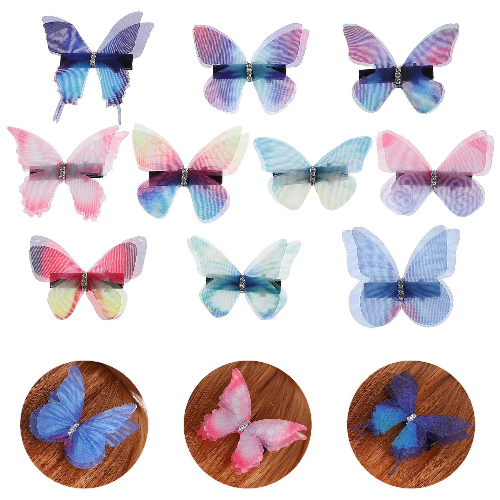 

10Pcs Exquisite Hair Clips Fashion Girls Hairpin Accessories