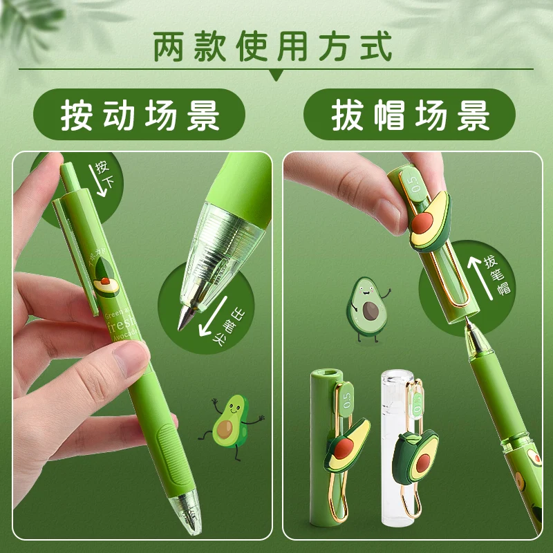 2 упаковки гелевых ручек авокадо 0 5 мм|Гелевые ручки| |
