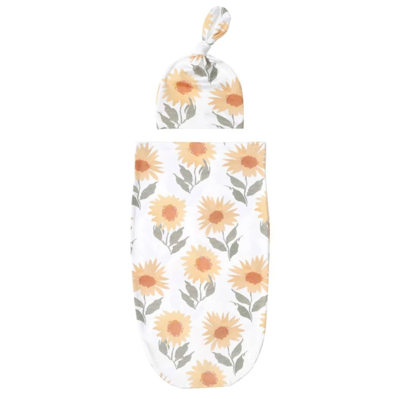 

Soft Cotton Infant Swaddle Muslin Blanket Newborn Baby Wrap Swaddling Blankets Sleeping Bag Hat Outfits Set 2022 New