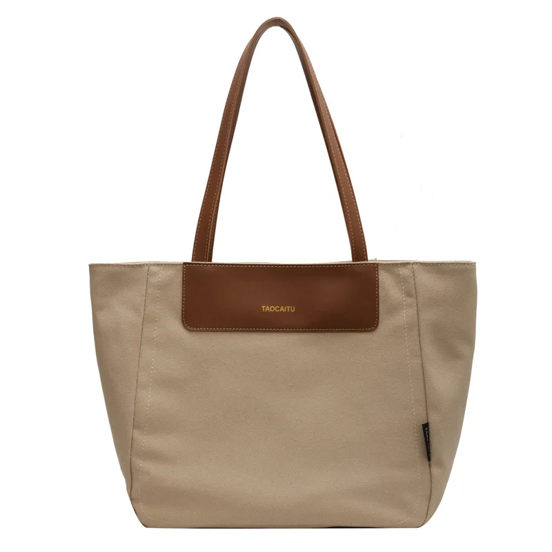 Casual Large Capacity Bag Women Tote Bag Designer Canvas Handbag High Quality Lady Shoulder Bag Waterproof Nylon Female Bag