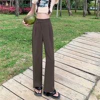 pants womens summer thin high waist wide leg pants drape 9008j508 8