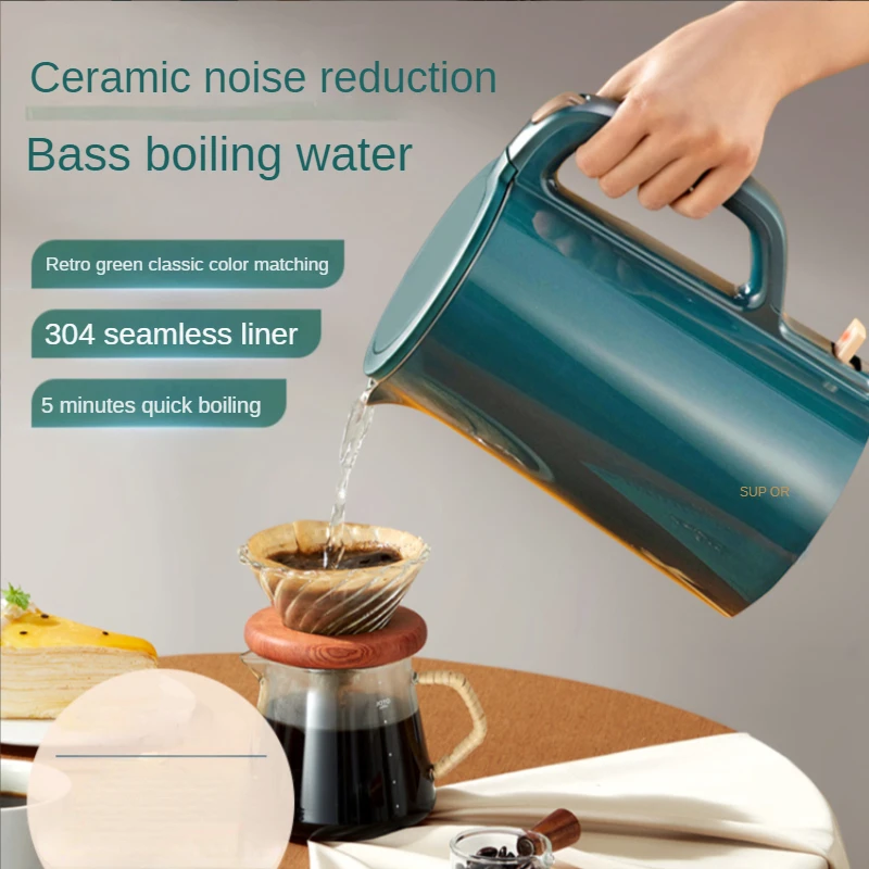 Electric kettle household boiling water stainless steel automatic anti-dry  small tea open kitchen appliances