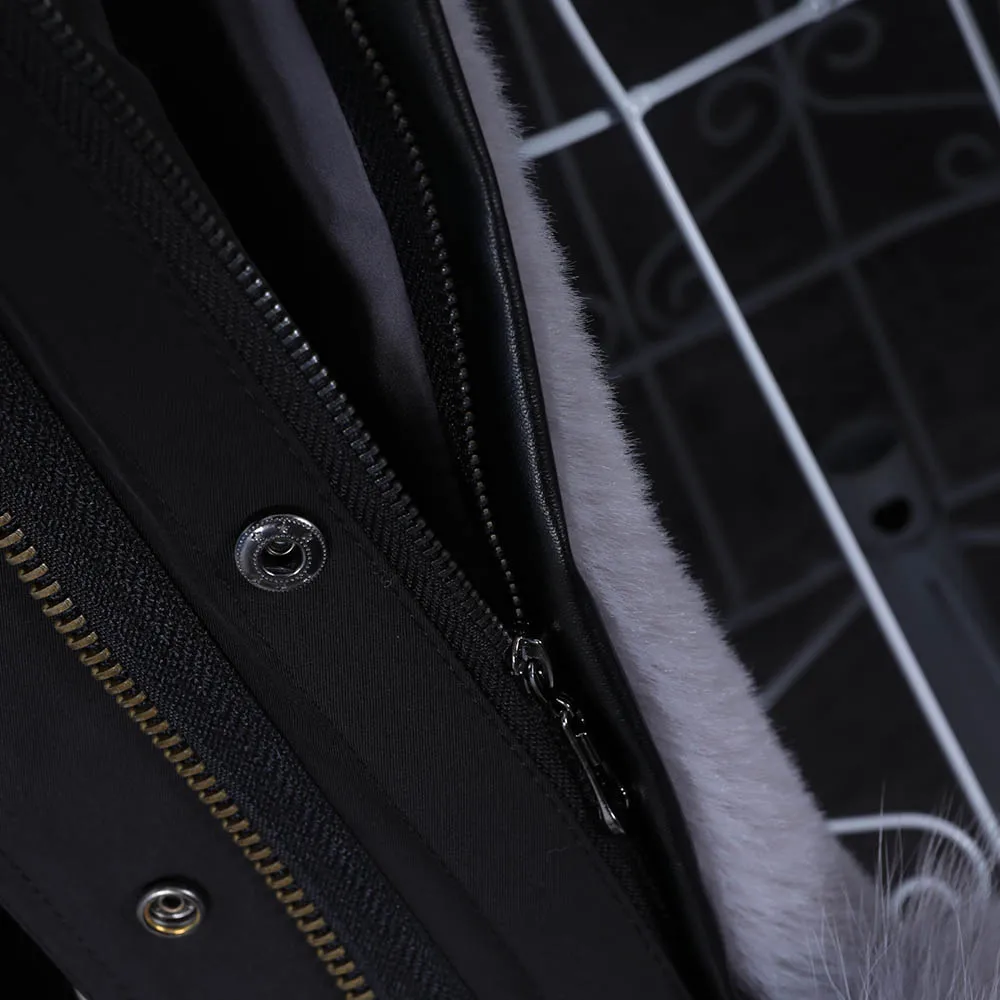 2022 Super Hot  Winter Jacket Hooded Long Overcoat Parkas Female Clothes Removable Real Fox Fur Collar Coats Woman