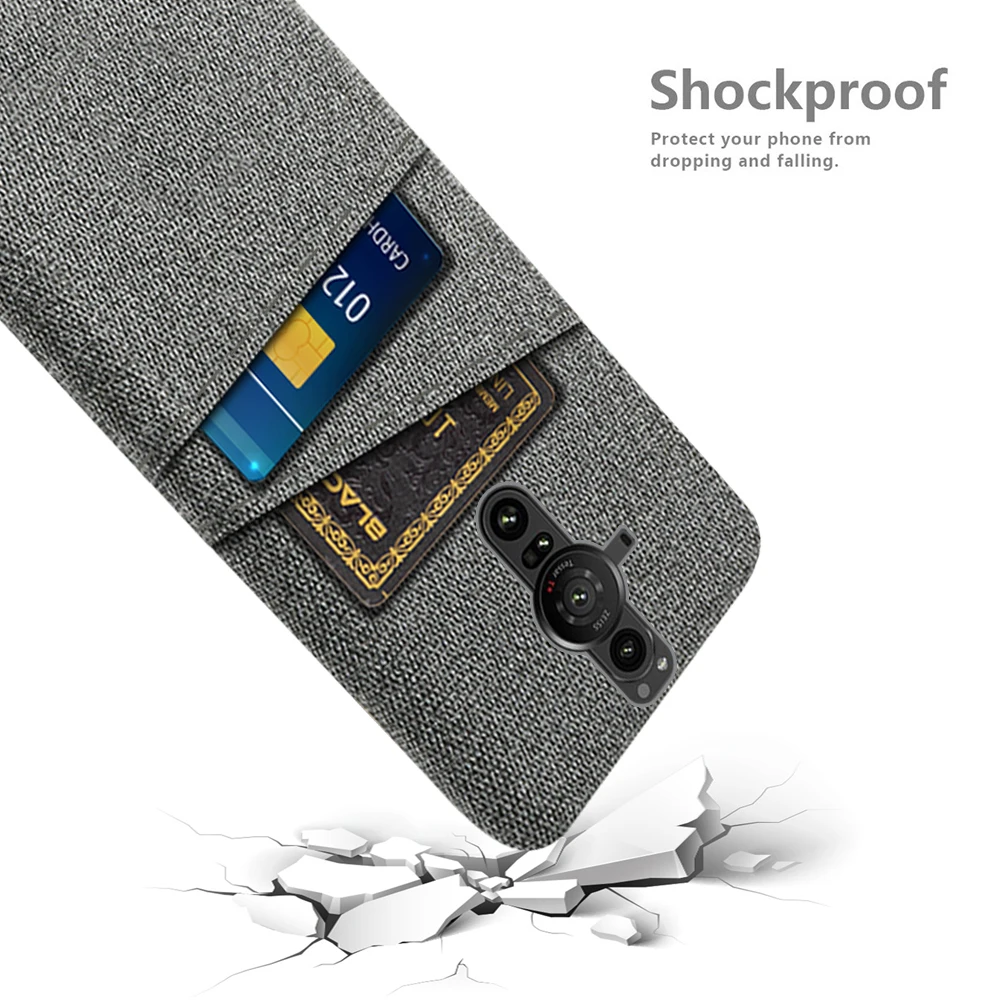Чехол для Sony Xperia Pro-I роскошный тканевый чехол с двумя картами 5G 6 5 дюйма XQBE62-B XQ-BE62