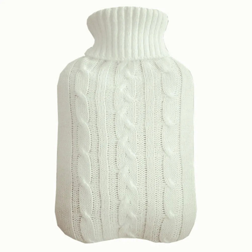 

2000ml Hot Water Bag Warm Heat Preservation Knitted Needle Web Cover Warm Handbash Cloth Warm Hand Bag Reusable Hand Warmer