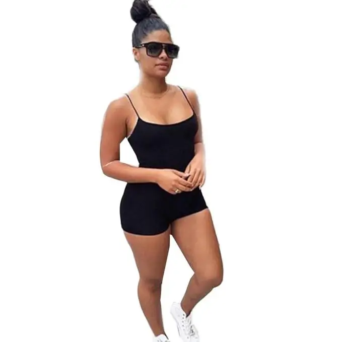 

Women Strap Casual Beach Shorts Jumpsuit Rompers Bodysuit Womens Christmas Jumpsuit
