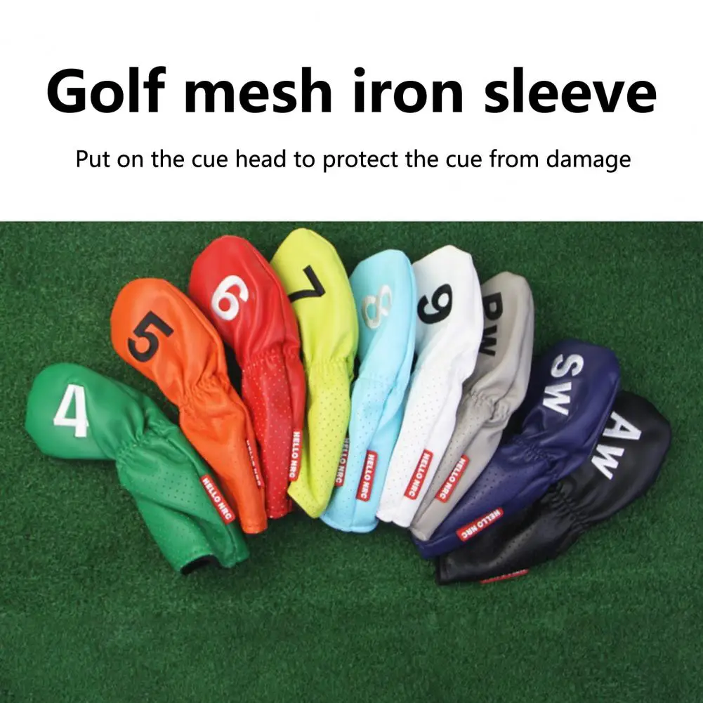 

9Pcs/Set Stylish Golf Putter Covers Waterproof Putter Headcovers Mesh Design Delicate Golf Putter Covers Prevent Damage