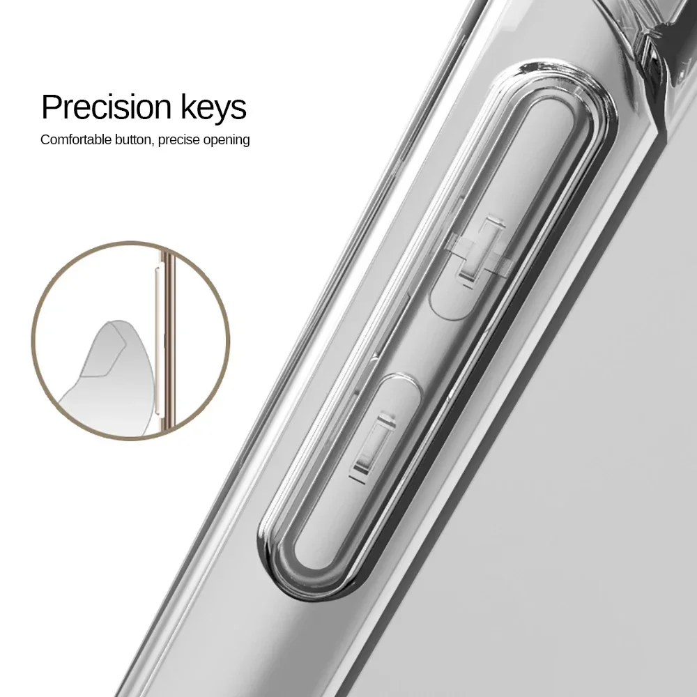 Прозрачный противоударный мягкий чехол из ТПУ для Samsung Galaxy Tab S9 Plus защитный Fundas