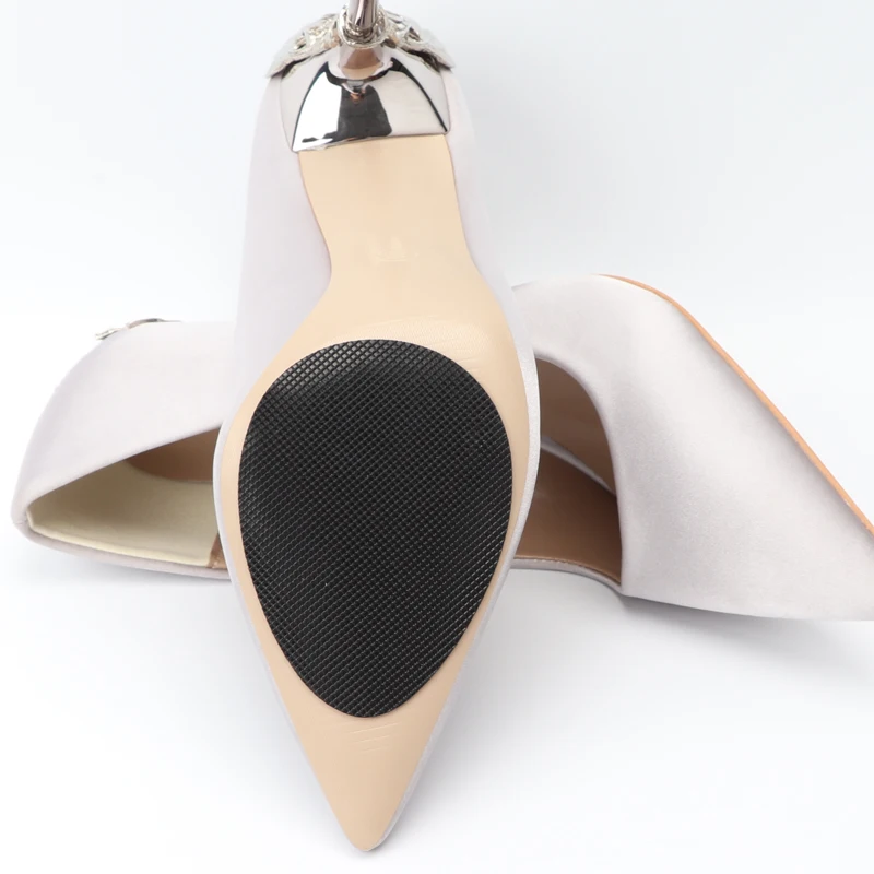 

No Slip Shoes Pads Self-Adhesive Shoe Grips Rubber Anti-Slip Shoe Grips Sole Stickers Rubber Self Adhesive High Heels Protector