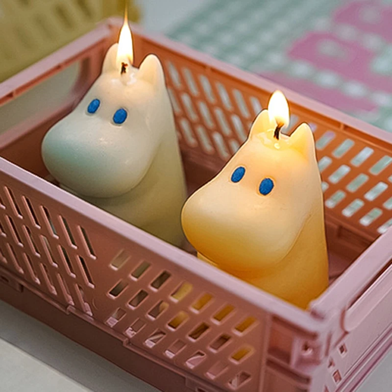 Ароматические свечи Cute Little Hippo с запахом для дома из соевого воска на день рождения.