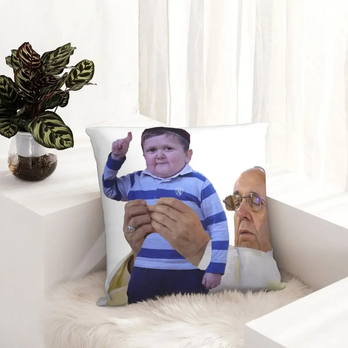 Navolochka GOAT Hasbulla Magomedov Мягкая искусственная декоративная маленькая подушка Khabib