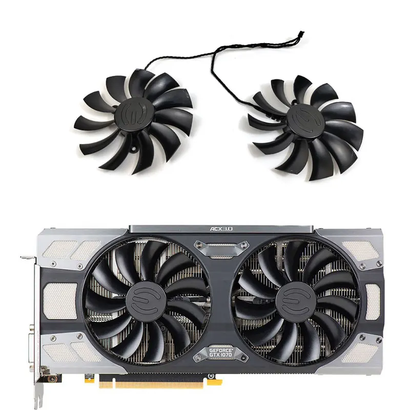 EVGA 2 шт. 95 мм 4PIN PLD10015B12H охлаждающий вентилятор Радиатор GTX1080 TI GTX1070 TI GPU вентилятор для EVGA GTX1080TI GTX1070TI графическая карта