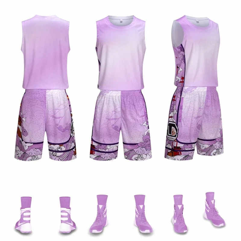 2023 New Youth Basketball Jerseys Set Sportswear Quick Dry Women's Basketball Jerseys Set Training Clothing Custom