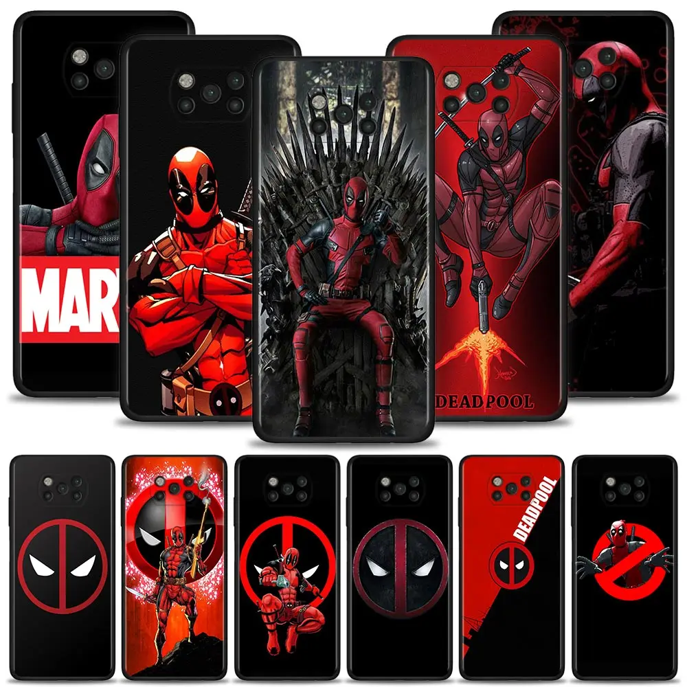 Чехол для телефона Xiaomi POCO F1 X3 GT X4 NFC M3 M4 Pro 11T 12 10T 11 Lite 9T Note 10 Coque Deadpool Mask Icon |