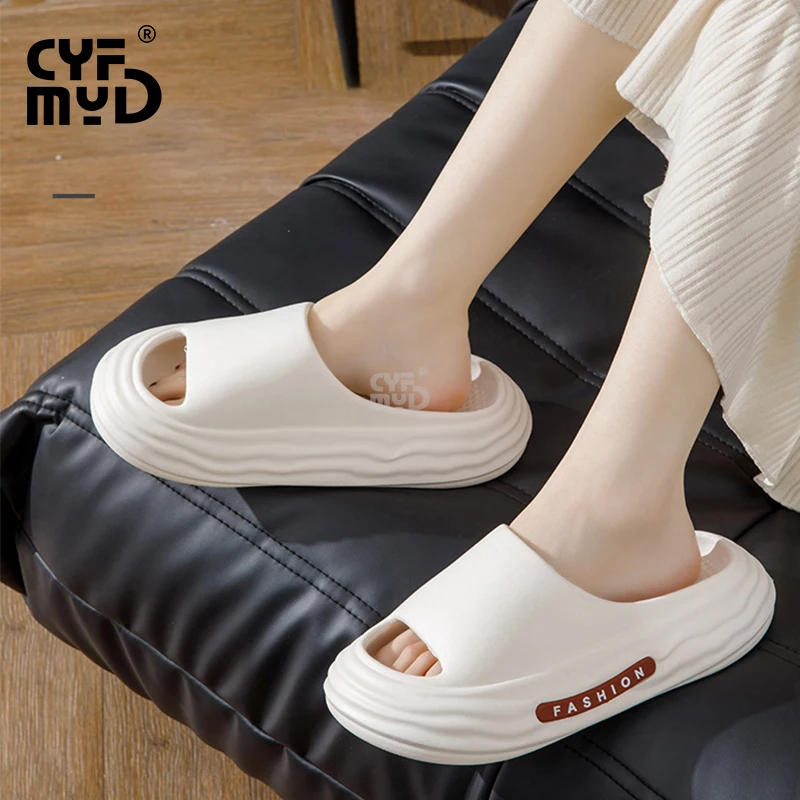 Platform Women's Home Slippers Soft Summer Shoes for Woman 2023 Designer Slides Non-slip EVA Slipper Outdoor Wear-resistant