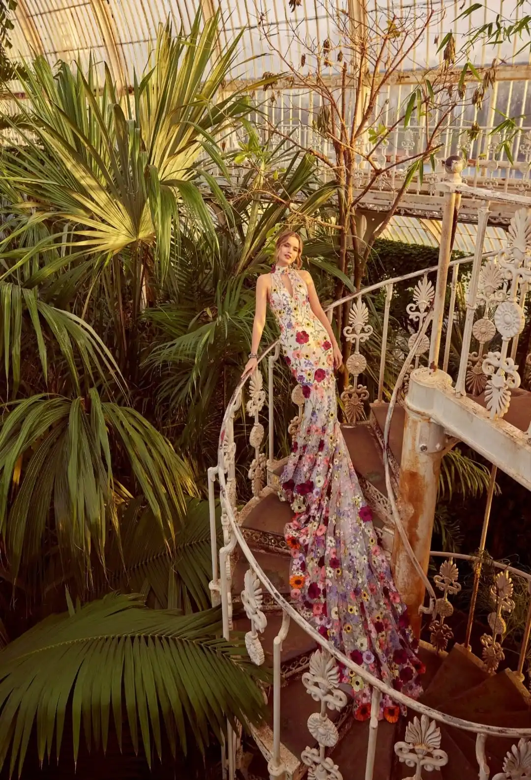 Женское свадебное платье с цветами Dreamlike длинное цветочным кружевом накидкой и