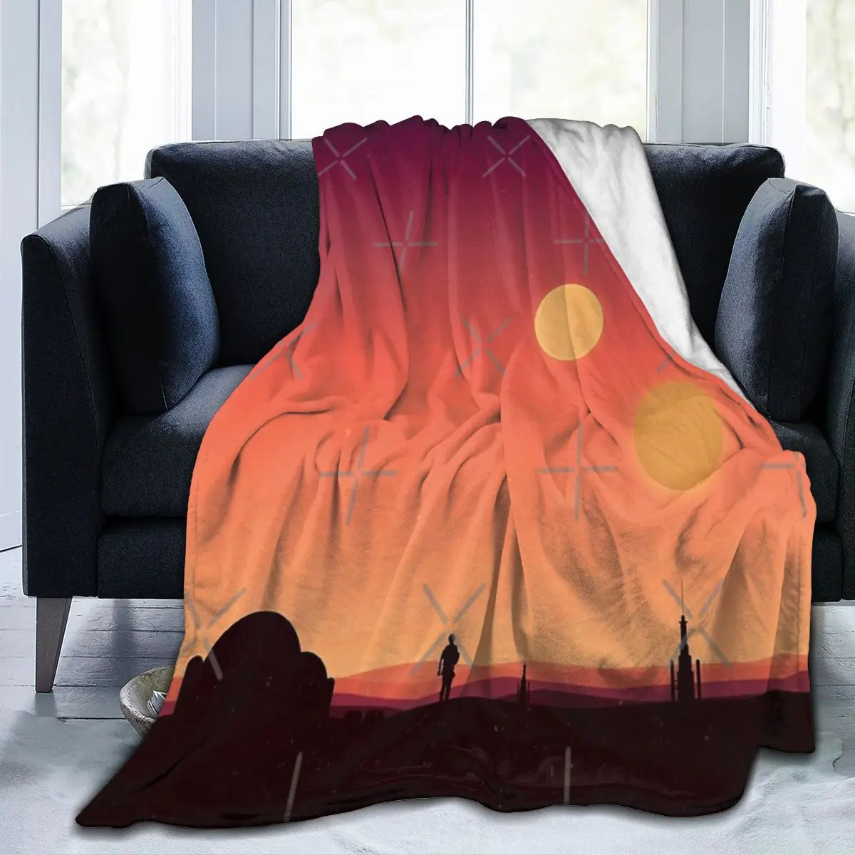 

Одеяло Tatooine, одеяло для лица, популярный подарок на специальный день рождения, разные размеры