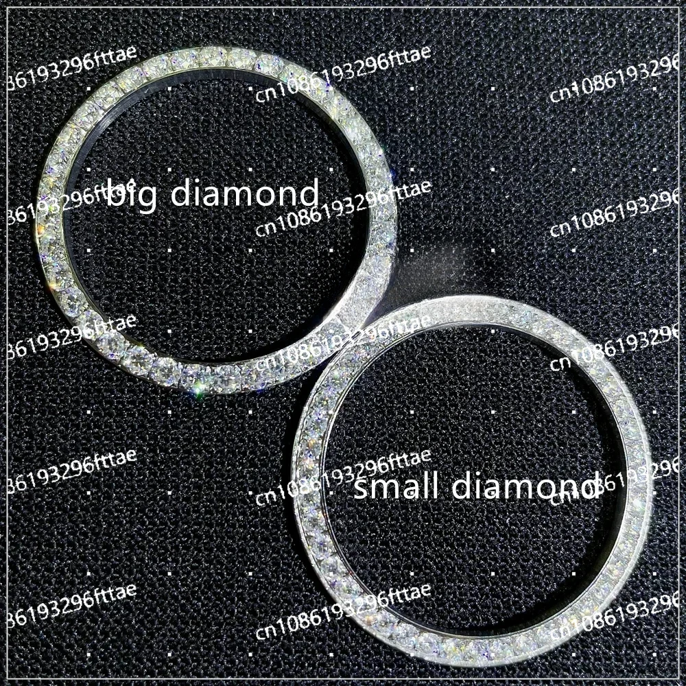 Роскошные часы с бриллиантами 41 мм Iced Out Hand Setting VVS Lab Муассанит бриллиантовым