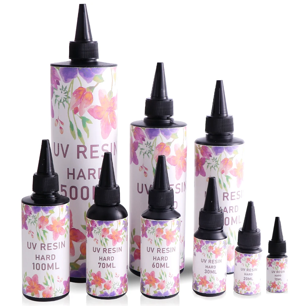 

Hard UV Resin Glue Crystal Clear Ultraviolet Curing Epoxy Resin UV Glue Solar Cure Sunlight Activated DIY Jewelry Making Tools