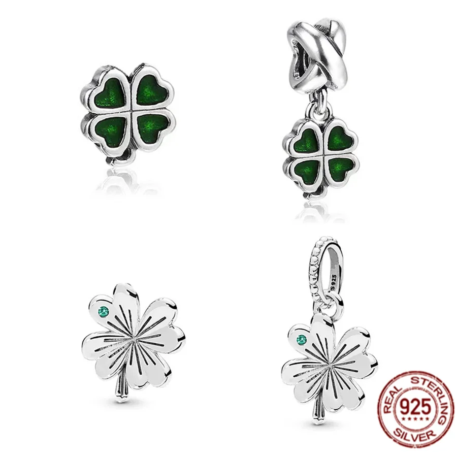 

Женский браслет из серебра 925 пробы, с четырьмя листьями