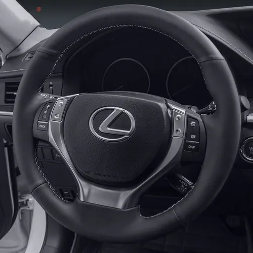 

DIY Hand-sewn leather car steering wheel cover for Lexus ES200 ES300h NX200t RX270