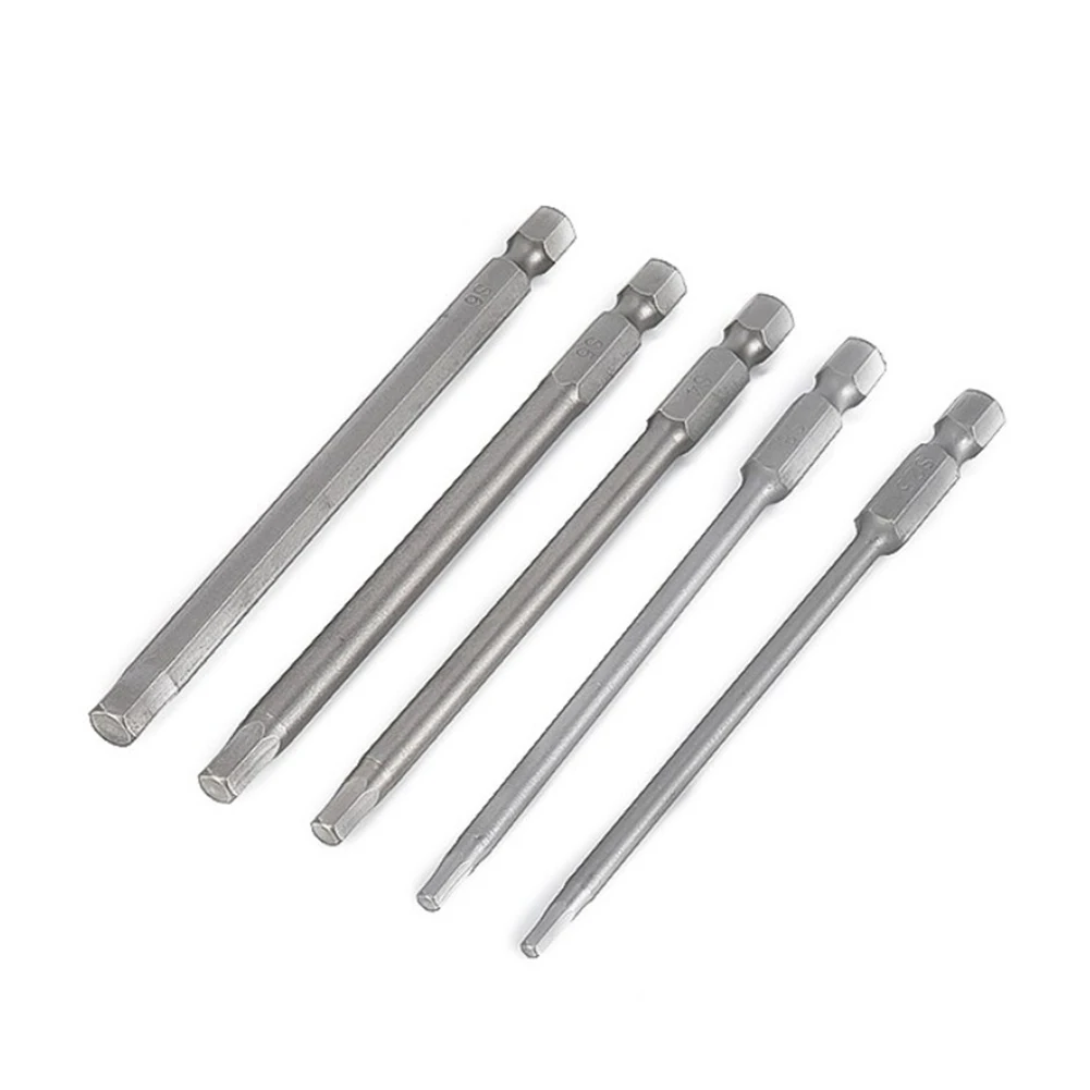 

5 Pcs Screwdriver Bits W/1/4 Hex Shank 2.5/3/4/5/6mm Magnetic Head Screw Driver S2 Alloy Steel Hand Tool Repair Tool Accessories