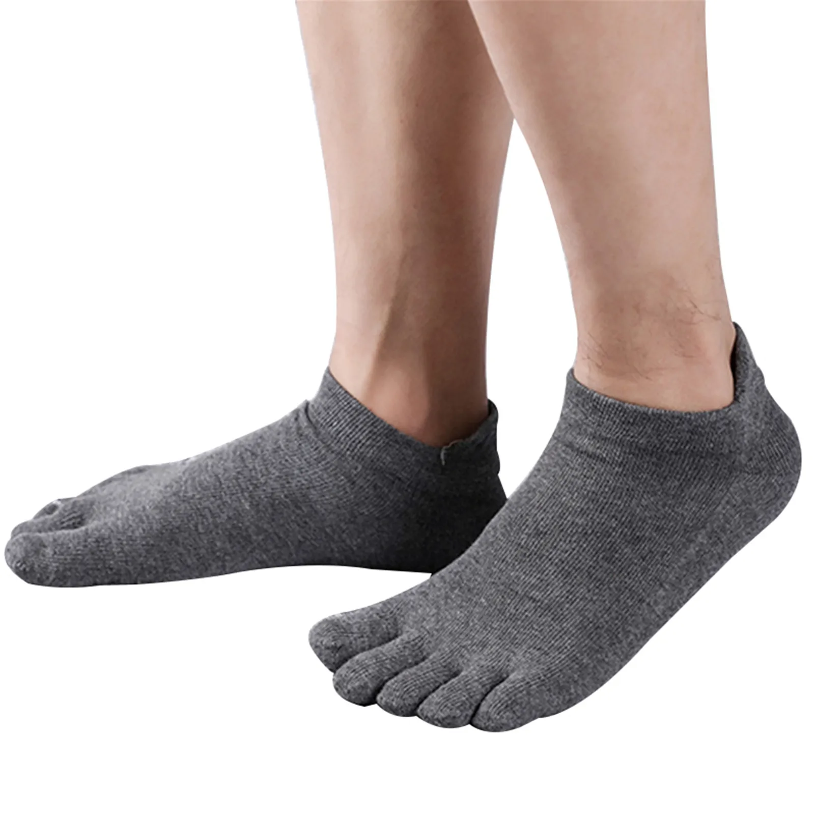 

Orthopedic Compression Socks Men's Toe Socks Ultra Low Cut Liner With Gel Tab Breathable