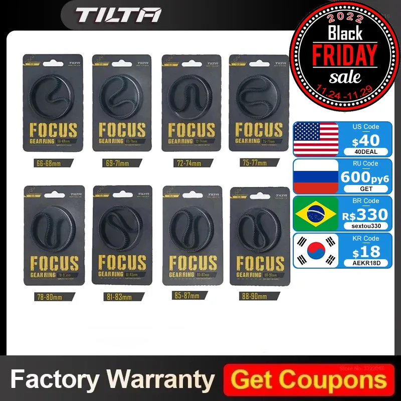 TILTA TA-FGR бесшовное кольцо для фокусировки с поворотом на 360 градусов непрерывного