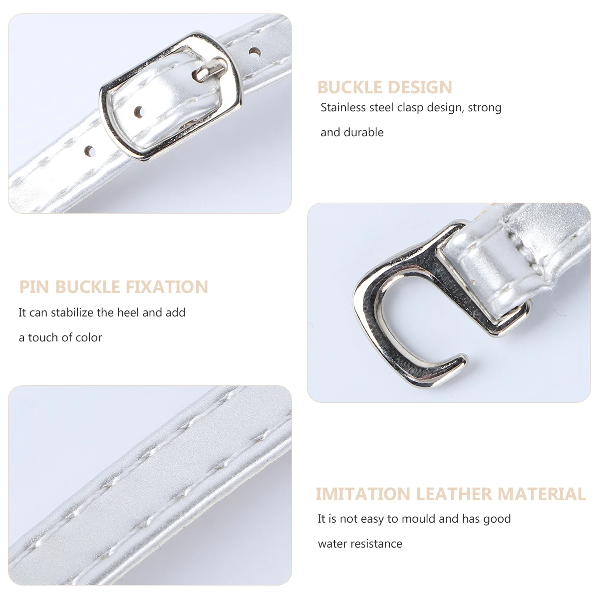 Ремни для каблуков Cross High Whote со съемной шнуровкой на щиколотке белые