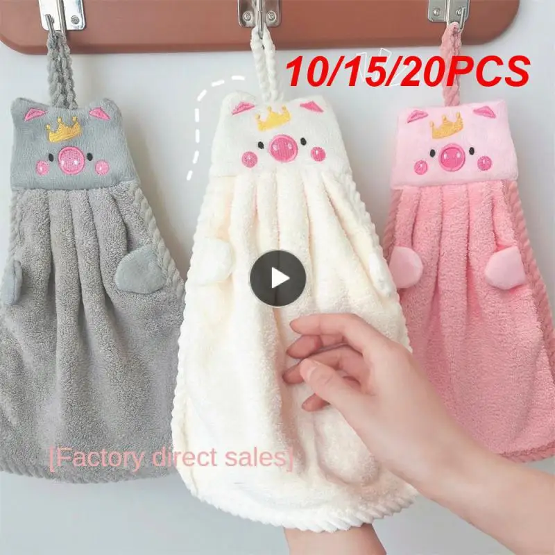 

10/15/20PCS Multi Scene Use Kitchen Towel Lazy Rag Towel Unique And Cute Cartoon Character Design Small Household Items