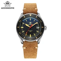 addies dive men nh35 automatic watch ceramic bezel ultra luminous watch 200m diving sapphire glass 316l stainless steel watches