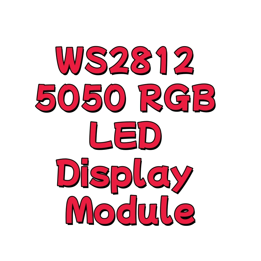 Фото WS2812 5050 RGB светодиодный модуль дисплея, 16-битный пиксельный массив со встроенным управлением IC, вход 5 В для световых эффектов «сделай сам» №1