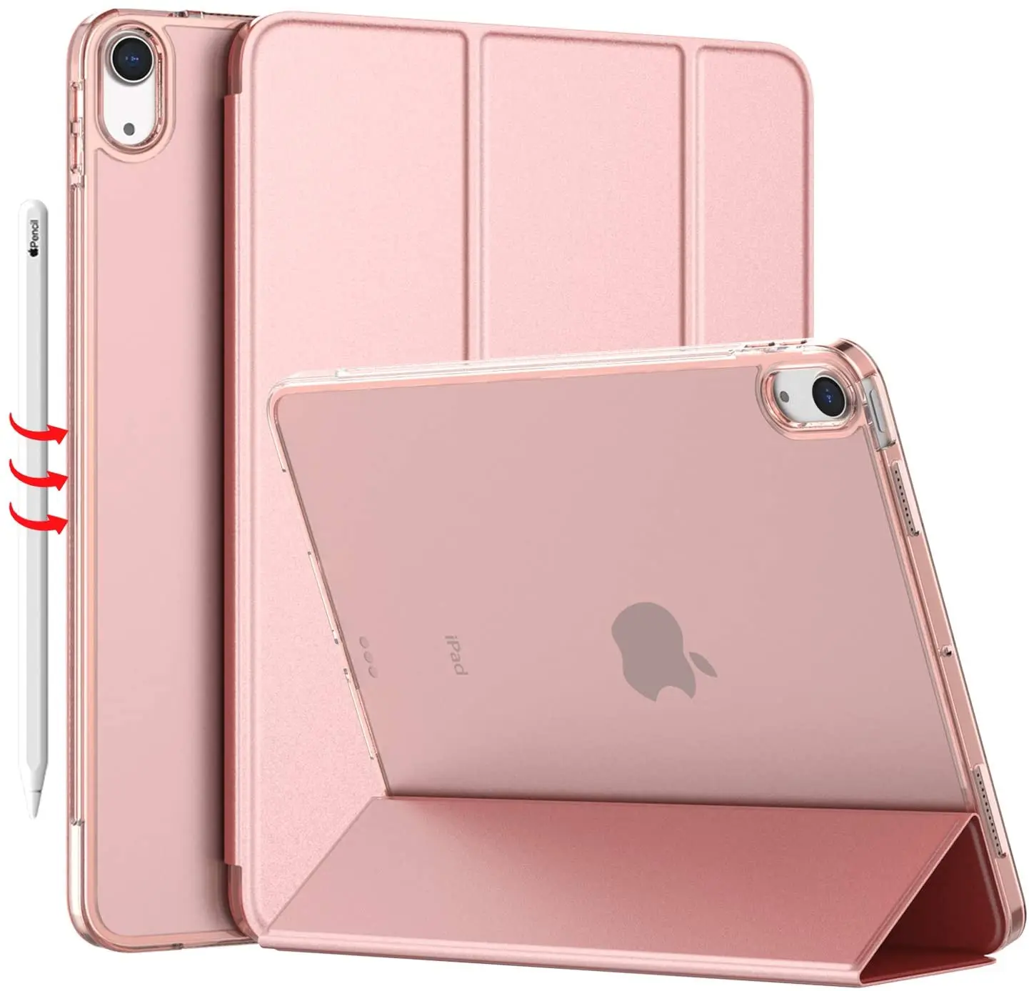 

Кожаный чехол-книжка для iPad Air 4 10,9 2020, силиконовый чехол-накладка с отделением для ручки для Apple iPad Air 4-го поколения, чехол-подставка, чехол, Об...