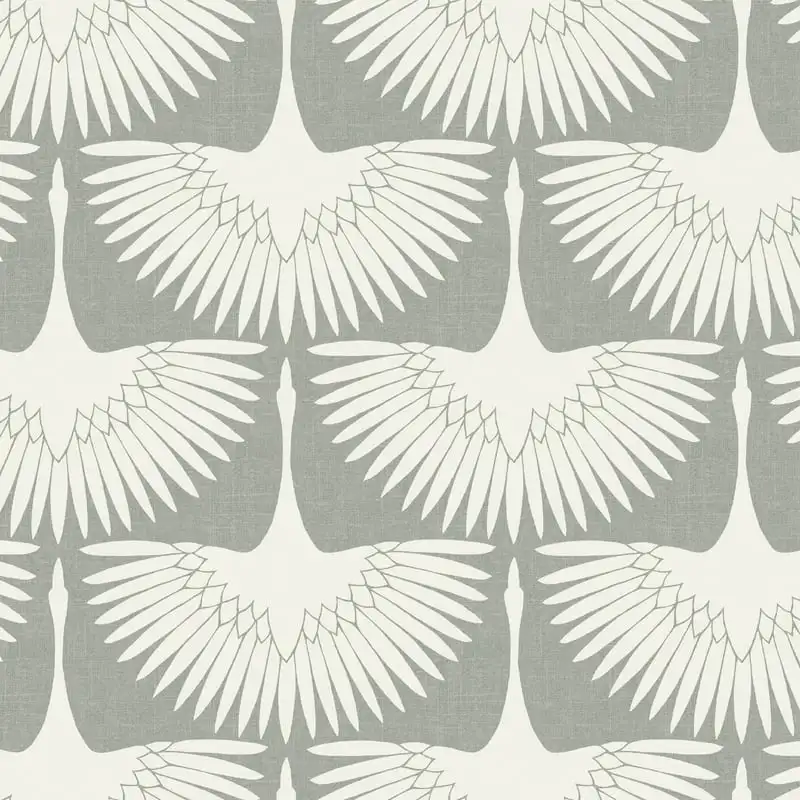 

x Genevieve Gorder Feather Flock Chalk Removable Peel and Stick Wallpaper, 20.5" x 16.5', Home Decor Living Room Bedroom Decorat