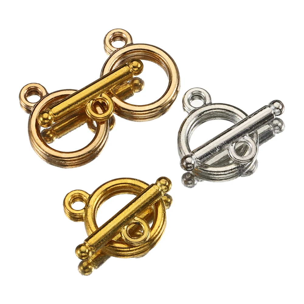 10Pcs/Set OT Toggle Clasps Hooks Connectors for DIY Jewelry Making Bracelet Necklace Tail Closure Buckle Accessories Wholesale