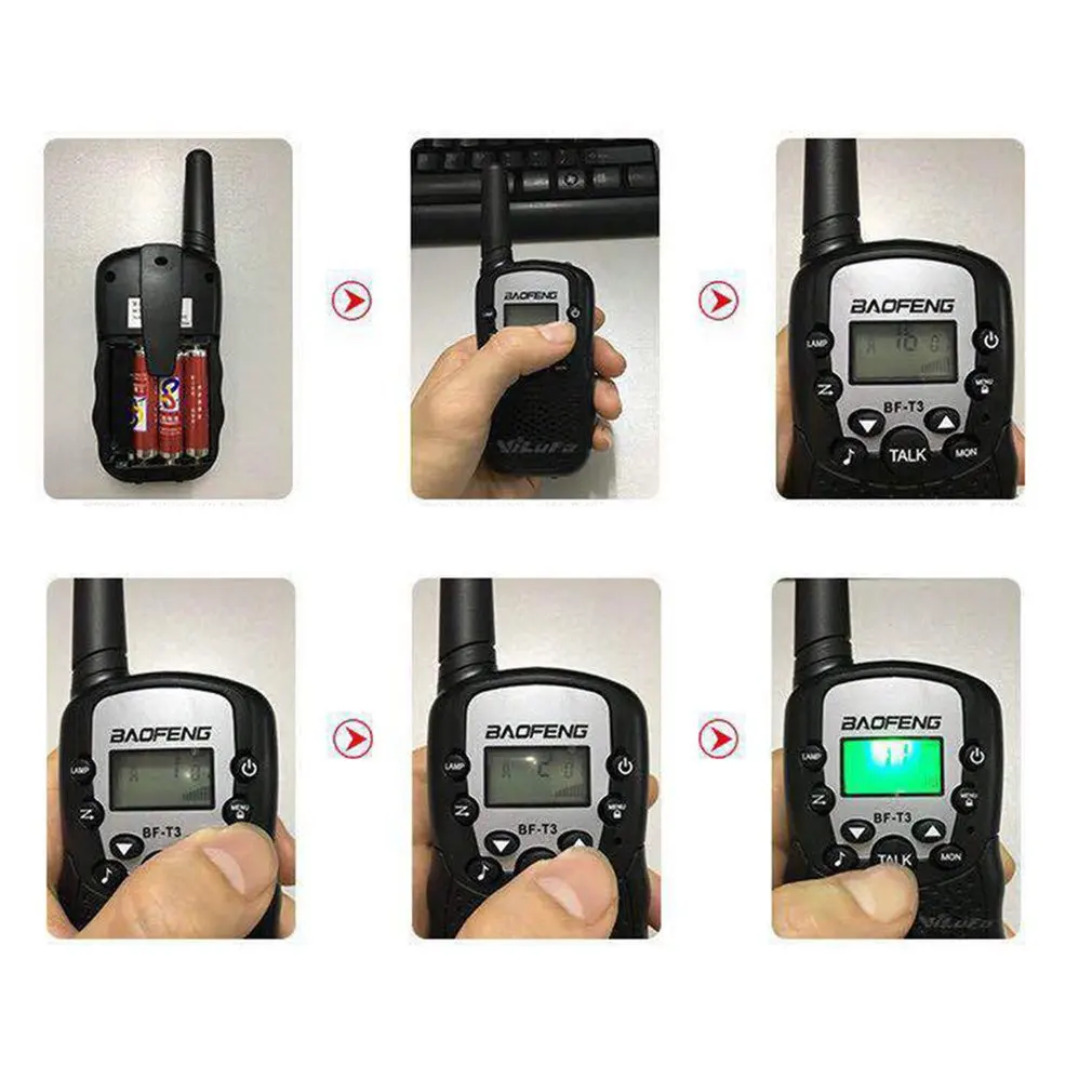 Woki Toki Walkie Talkie Pmr446 2pcs for BaofengBFT3 Best Gift for Children Radio Handheld T3 MiniWireless Two Way Radio Kids